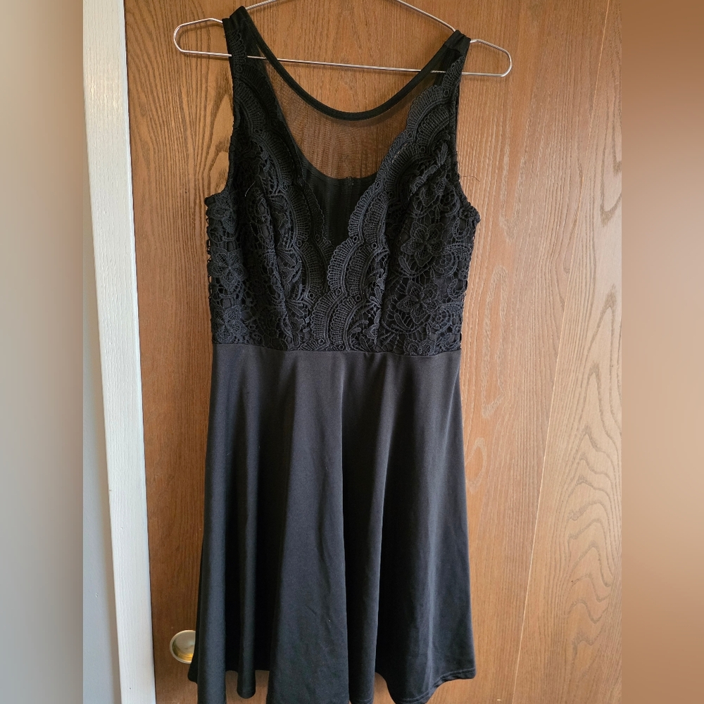 Grace Karin Black Lace Maxi Dress